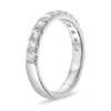 ESTATE .79CT DIAMOND 14K WHITE GOLD ROUND SEMI ETERNITY WEDDING ANNIVERSARY RING