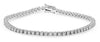 ESTATE .50CT DIAMOND 14KT WHITE GOLD 3D CLASSIC ROUND LOVE TENNIS BRACELET
