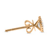 .69CT DIAMOND 14KT ROSE GOLD CLASSIC ROUND HALO SOLITAIRE MARTINI STUD EARRINGS