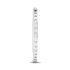 LARGE 2.00CT DIAMOND 14K WHITE GOLD 3D CLASSIC INSIDE OUT HOOP HANGING EARRINGS