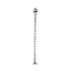ESTATE .50CT DIAMOND 14K WHITE GOLD 3D CLASSIC INSIDE OUT HOOP HANGING EARRINGS