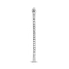 ESTATE .50CT DIAMOND 14K WHITE GOLD 3D CLASSIC INSIDE OUT HOOP HANGING EARRINGS