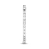 ESTATE 2.00CT DIAMOND 14K WHITE GOLD 3D CLASSIC INSIDE OUT HOOP HANGING EARRINGS