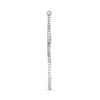 LARGE 1.0CT DIAMOND 14KT WHITE GOLD 3D CLASSIC INSIDE OUT HOOP HANGING EARRINGS