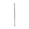 LARGE 1.0CT DIAMOND 14KT WHITE GOLD 3D CLASSIC INSIDE OUT HOOP HANGING EARRINGS