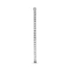 LARGE 2.0CT DIAMOND 14KT WHITE GOLD 3D CLASSIC INSIDE OUT HOOP HANGING EARRINGS