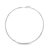 EXTRA LARGE 1.0CT DIAMOND 14KT WHITE GOLD 3D INSIDE OUT HOOP HANGING EARRINGS