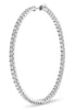 EXTRA LARGE 5CT DIAMOND 14KT WHITE GOLD CLASSIC INSIDE OUT HOOP HANGING EARRINGS