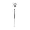 ESTATE .35CT DIAMOND 14KT WHITE GOLD 3D CLASSIC INSIDE OUT HOOP HANGING EARRINGS