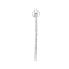 ESTATE .35CT DIAMOND 14KT WHITE GOLD 3D CLASSIC INSIDE OUT HOOP HANGING EARRINGS