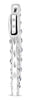 1.25CT AAA SAPPHIRE 14KT WHITE GOLD 3D INSIDE OUT LUCIDA HOOP HANGING EARRINGS