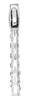 1.25CT AAA TSAVORITE 14KT WHITE GOLD 3D INSIDE OUT LUCIDA HOOP HANGING EARRINGS
