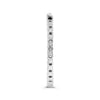 ESTATE .50CT DIAMOND 14KT WHITE GOLD 3D ROUND INSIDE OUT HOOP HANGING EARRINGS