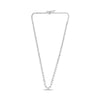 LARGE 13.49CT DIAMOND 14KT WHITE GOLD CLASSIC 3 PRONG ETERNITY TENNIS NECKLACE