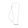 ESTATE 14KT WHITE GOLD 3D CLASSIC GLASS TUBE FUN LOVE NECKLACE
