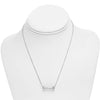 ESTATE 14KT WHITE GOLD 3D CLASSIC GLASS TUBE FUN LOVE NECKLACE