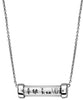ESTATE 14KT WHITE GOLD 3D CLASSIC GLASS TUBE FUN LOVE NECKLACE