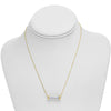 ESTATE 14KT YELLOW GOLD 3D CLASSIC GLASS TUBE FUN LOVE NECKLACE