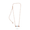 ESTATE 14KT ROSE GOLD 3D CLASSIC GLASS TUBE FUN LOVE NECKLACE