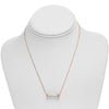 ESTATE 14KT ROSE GOLD 3D CLASSIC GLASS TUBE FUN LOVE NECKLACE