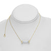 ESTATE .30CT DIAMOND 14KT YELLOW GOLD 3D GLASS TUBE FUN LOVE NECKLACE