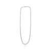 ESTATE 3.57CT DIAMOND 14KT WHITE GOLD ROUND GRADUATING ETERNITY TENNIS NECKLACE