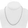 ESTATE 3.57CT DIAMOND 14KT WHITE GOLD ROUND GRADUATING ETERNITY TENNIS NECKLACE