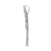 ESTATE LARGE 4.30CT DIAMOND 14KT WHITE GOLD 3D CLUSTER TEAR DROP LOVE PENDANT