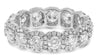 WIDE 2.34CT DIAMOND 14KT WHITE GOLD ROUND CLASSIC HALO ETERNITY ANNIVERSARY RING