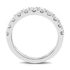 1CT DIAMOND 14KT WHITE GOLD ROUND 4 PRONG SEMI ETERNITY WEDDING ANNIVERSARY RING