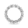 EXTRA LARGE 9.15CT DIAMOND 3D PLATINUM OVAL CLASSIC ETERNITY ANNIVERSARY RING
