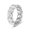 EXTRA LARGE 9.15CT DIAMOND 3D PLATINUM OVAL CLASSIC ETERNITY ANNIVERSARY RING