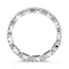 1.38CT DIAMOND 14KT WHITE GOLD 3D CLASSIC ROUND HALO ETERNITY ANNIVERSARY RING