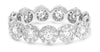 1.38CT DIAMOND 14KT WHITE GOLD 3D CLASSIC ROUND HALO ETERNITY ANNIVERSARY RING
