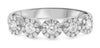 .53CT DIAMOND 14KT WHITE GOLD CLASSIC ROUND HALO SEMI ETERNITY ANNIVERSARY RING