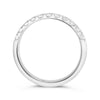 ESTATE .50CT DIAMOND 14KT WHITE GOLD ROUND 11 STONE SHARE PRONG ANNIVERSARY RING