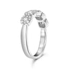 .60CT DIAMOND 14KT WHITE GOLD ROUND SQUARE HALO SEMI ETERNITY ANNIVERSARY RING