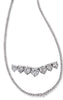 LARGE 7.95CT DIAMOND 14KT WHITE GOLD 3 PRONG GRADUATING ETERNITY TENNIS NECKLACE