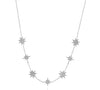 .60CT DIAMOND 14KT WHITE GOLD 3D MULTI STAR SNOWFLAKE BY THE YARD FUN NECKLACE