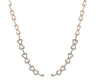 LARGE 5.01CT DIAMOND 18KT WHITE & ROSE GOLD INFINITY LARIAT CHANDELIER NECKLACE