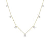 ESTATE .35CT DIAMOND 18KT YELLOW GOLD 3D ROUND CHANDELIER BY THE YARD NECKLACE