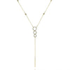 .20CT DIAMOND 14K YELLOW GOLD MULTI CIRCULAR JOURNEY LARIAT BY THE YARD NECKLACE