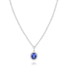 EXTRA LARGE 10.28CT DIAMOND & AAA SAPPHIRE 18KT WHITE GOLD HALO TENNIS NECKLACE