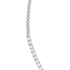 20.30CT DIAMOND & AAA SAPPHIRE 18KT WHITE GOLD OVAL HALO PRINCESS DIANA NECKLACE