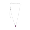 .42CT DIAMOND & AAA PINK SAPPHIRE 14KT WHITE GOLD 3D CIRCULAR FLOATING PENDANT