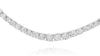 LARGE 6.87CT DIAMOND 14KT WHITE GOLD 3D CLASSIC ROUND TENNIS ETERNITY NECKLACE