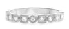 .30CT DIAMOND 14K WHITE GOLD PRINCESS FILIGREE MILGRAIN WEDDING ANNIVERSARY RING