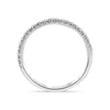 .17CT DIAMOND 14KT WHITE GOLD 3D CLASSIC SEMI ETERNITY WEDDING ANNIVERSARY RING