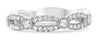 .41CT DIAMOND 14KT WHITE GOLD 3D ROUND INFINITY SEMI ETERNITY ANNIVERSARY RING