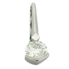 .50CT DIAMOND 14KT WHITE GOLD CLASSIC SOLITAIRE SEMI BEZEL BAR FLOATING PENDANT